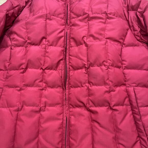 Calvin Klein Down Lined Puffer Jacket Hooded Women's Medium Red - Picture 5 of 16